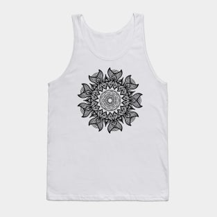 Creative symmetrical flower mandala print design GC-010 Tank Top